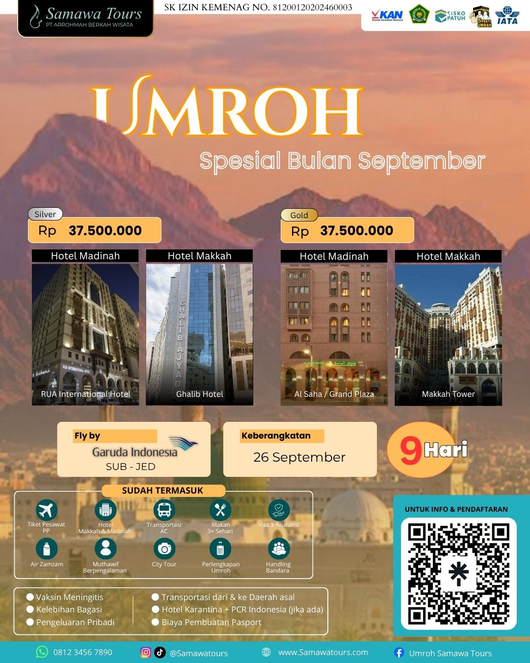 Umroh 7 Oktober 2026 Silver